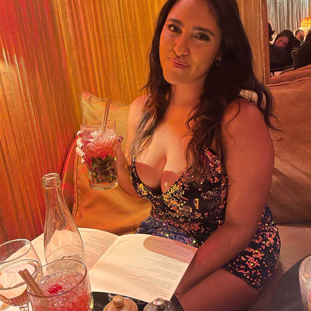 Sequin velvet dress